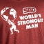 Футболка World's Strongest Man 2021 (бордовая)