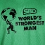 Футболка World's Strongest Man 2023 (зеленая)
